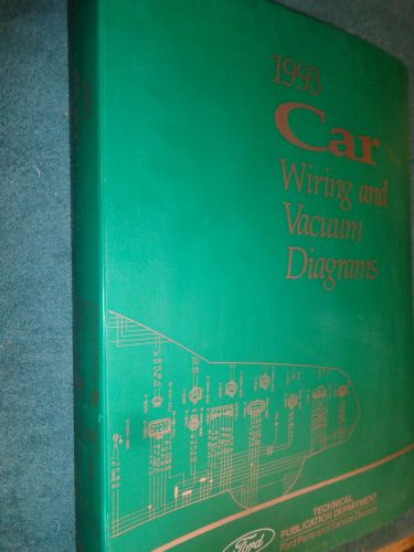 1993 ford / lincoln / mercury  master wiring diagram set / shop manual mustang++