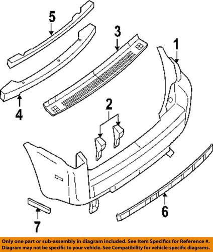 Ford oem 5l8z17d942aa rear bumper-reinforcement