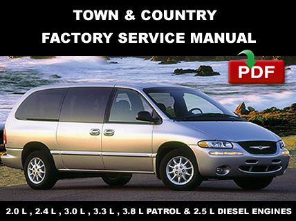 1996 - 2000 chrysler town &amp; country service repair fsm manual + wiring diagrams