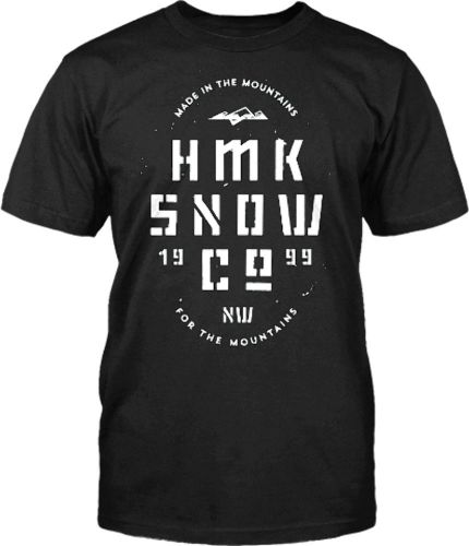 Hmk stencil logo tshirt white or black - five adult sizes