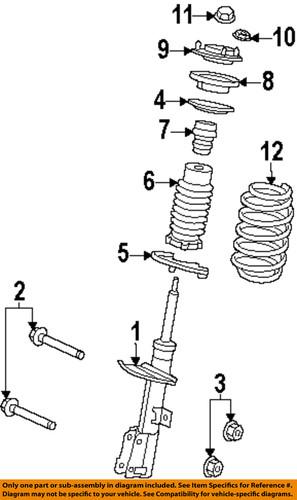 Mopar oem 5168236ab front suspension-mount