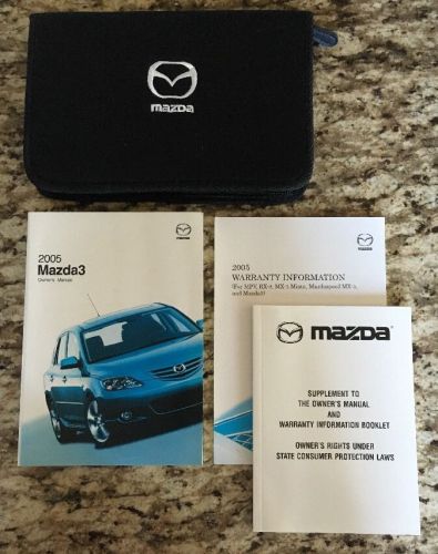 2005 mazda 3 owners manual