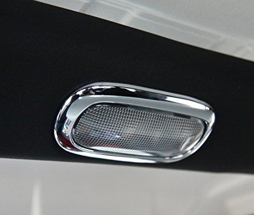 Ubox 4door chrome inner roof doom reading light cover trim for jeep wrangler jk