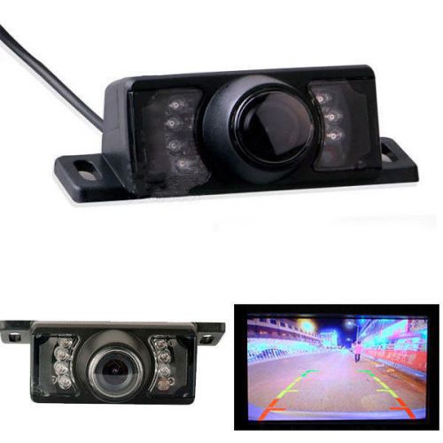 Wide cmos night vision waterproof car rear view reverse backup camera 7 ir led