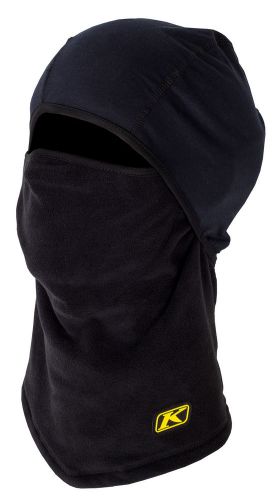 Klim black adult shadow wool/fleece snowmobile balaclava head sock face mask