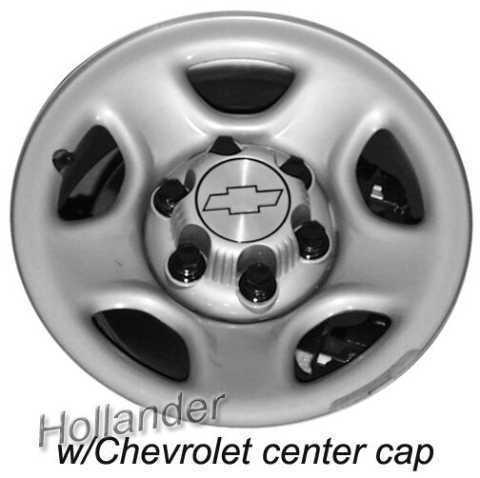 99 00 01 02 03 04 05 silverado 1500 wheel 16x6-1/2 steel 5 spoked painted