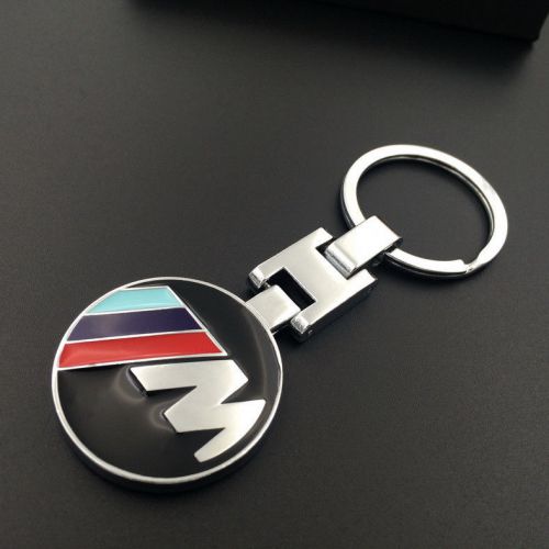 Metal alloy double sided car keychain key ring for bmw ///m m3 m5 m6 x3 m4 x5 x6