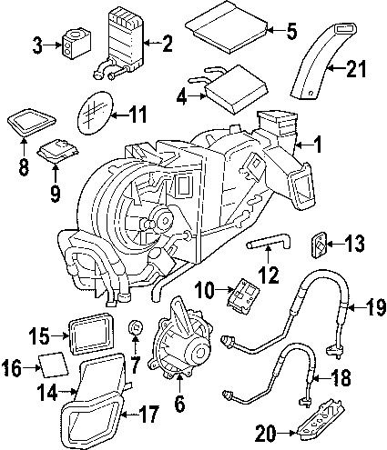 Ford\lincoln 2l1z18658da genuine oem seal