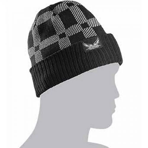 Arctic cat adult team arctic plaid beanie hat - gray / black - 5253-158