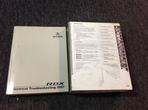 2007 acura rdx service repair shop workshop manual factory set w etm oem