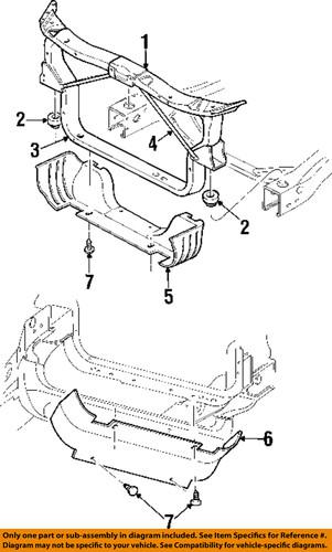 Mopar oem 6503221 front bumper-air deflector retainer