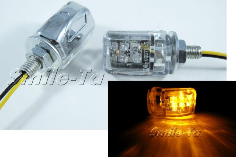 Motorcycle led mini turn signal indicator light kawasaki yamaha suzuki honda. 