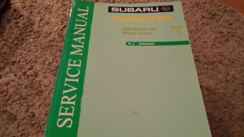 2002 subaru forestet wiring section 8 service repair shop manual oem