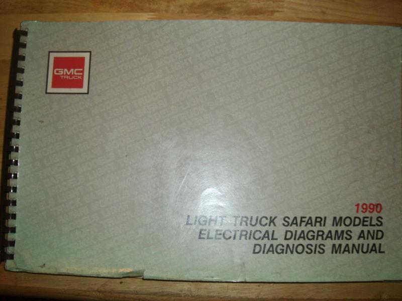 1990 gmc safari van electrical diagnosis / wiring diagram shop manual