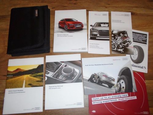 2015 audi a3 s3 owners manual + navigation book with case oem free shipping