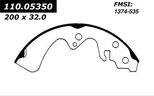 Centric 111.05350 brake pad or shoe, rear-new brake shoe-preferred