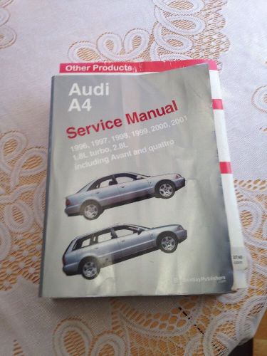 Bentley 1996 - 2001 audi a4 service manual