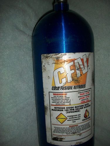 Nitrous bottle cfn 10lb 10 pound oxide blue race racing spray nos outlet drag gm