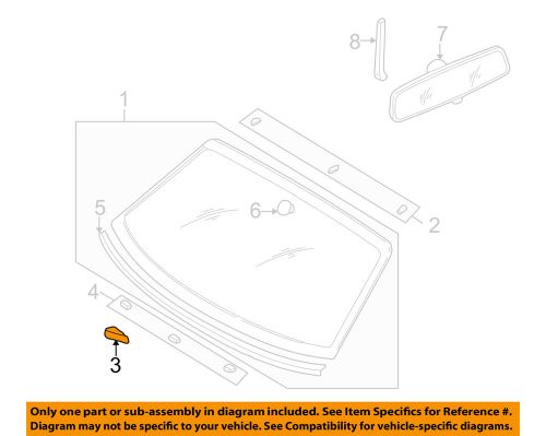 Audi oem 01-05 allroad quattro-windshield spacer 4b0845631a