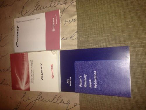 2009 toyota camry owner&#039;s manual with booklet&#039;s