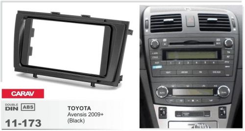 Carav 11-173 2-din car radio dash kit panel for toyota avensis 2009-2011