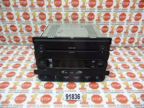 05 06 07 ford five hundred am/fm radio mp3 6cd player 5g1t-18c815-fb oem