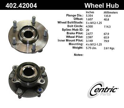 Centric parts 402.42004e front hub assembly