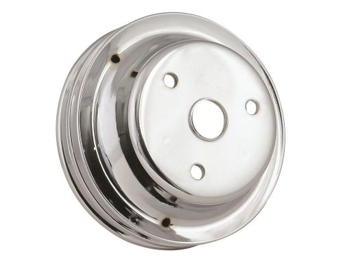 Mr. gasket 4977 chrome plated steel crankshaft pulley