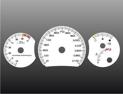 2004-2005 pontiac grand prix instrument cluster white face gauges 04-05