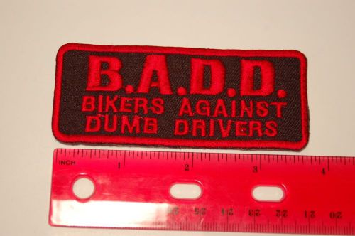 &#034;b.a.d.d.&#034; deluxe biker patch