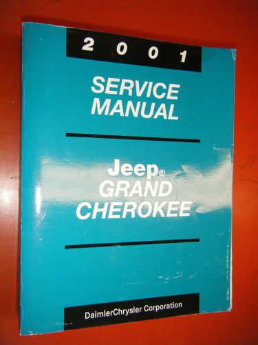2001 jeep grand cherokee original factory service manual shop laredo limited