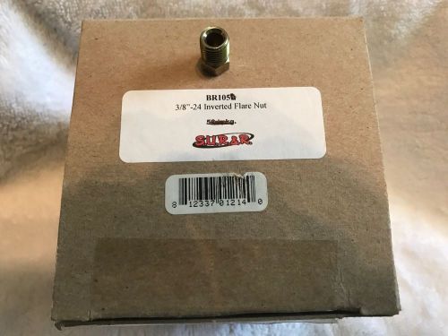 Sur &amp; r br105b 3/8&#034;-24 inverted flare nut box of 50