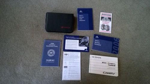 06 toyota camry complete owners manual with case