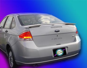 Painted ford focus 2dr/4dr custom style spoiler 2008-2011