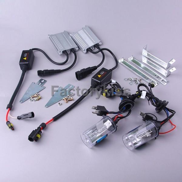 Smf 55w 12v ac xenon hid light h1 6000k car headlight kit w/ slim ballast