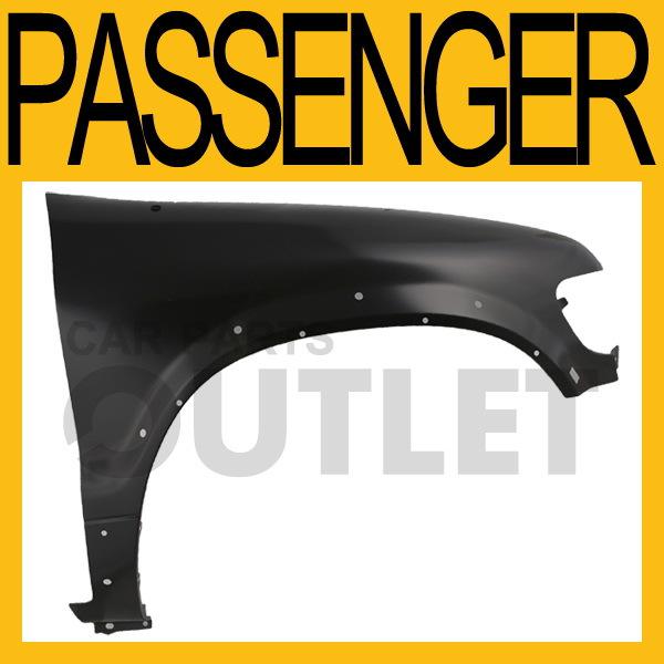 Passenger side fender assembly right for 98-02 kia sportage base ex suv 