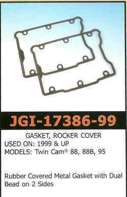 James 1 piece rocker gasket, -1984 - 99 sportster & evo  - close out