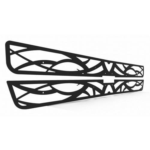 Chevy silverado ld 01-02 black tribal front metal grille trim cover grill insert