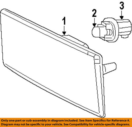 Dodge oem 4806219ad side marker lamp