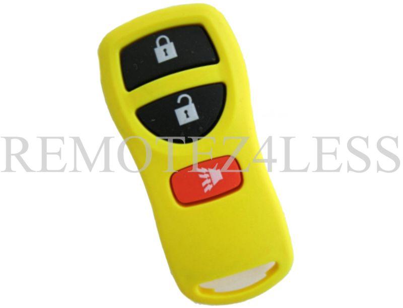 New yellow nissan infiniti keyless entry remote key fob clicker + free program