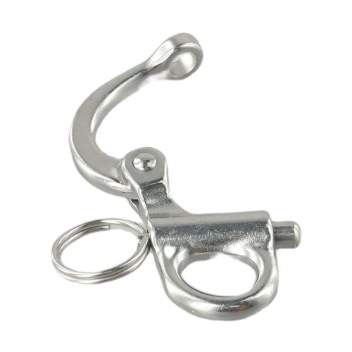 Shackle fittings hook marine quick release silver snap stainless steel