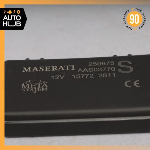 10-19 maserati granturismo m145 volumetric sensor antenna receiver unit oem