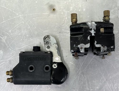 Enginetics vintage master cylinder and rear caliper. go kart racing