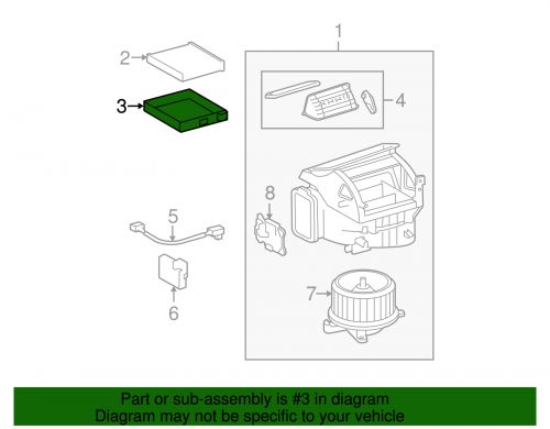 Genuine lexus cabin air filter cover 88899-3a080