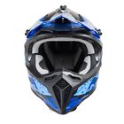 Zamp h777c04xxl fx-4 motocross helmet blue graphic ece22.05/dot approved xxlarge