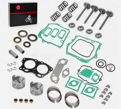 Piston &amp; intake exhaust valve &amp; gasket kit for ezgo robin 295cc 92-02 std