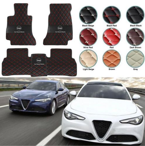 For alfa romeo giulia stelvio 2016-2024 car floor mats waterproof auto carpets