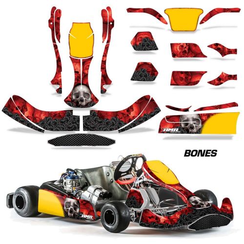 Graphics kit sticker decal wrap for kart crg na3 bone collector red