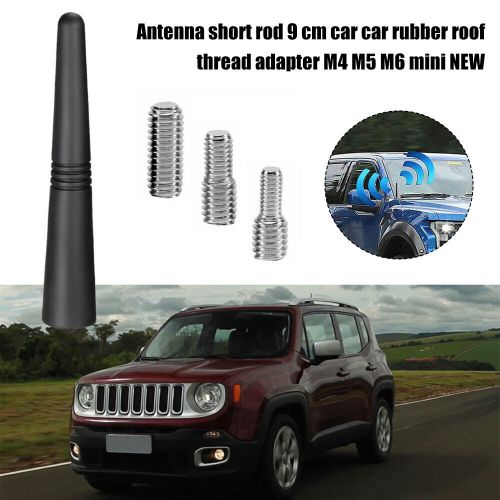 9cm for fm / gsm / gps aerial pole car set 16v m4 m5 m6 roof short radio antenna