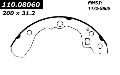 Centric 111.08060 brake pad or shoe, rear-new brake shoe-preferred